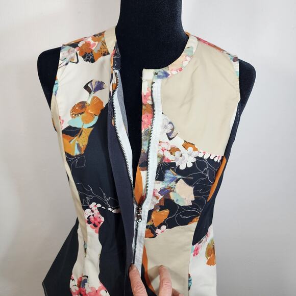 3.1 Phillip Lim Floral peplum, sleeveless, size s, zip front - Picture 6 of 16